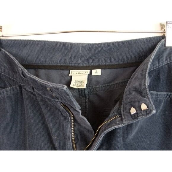 L.L. Bean Women's Pants Size 8 Reg Blue Corduroy Bootcut Pants - Picture 5 of 8